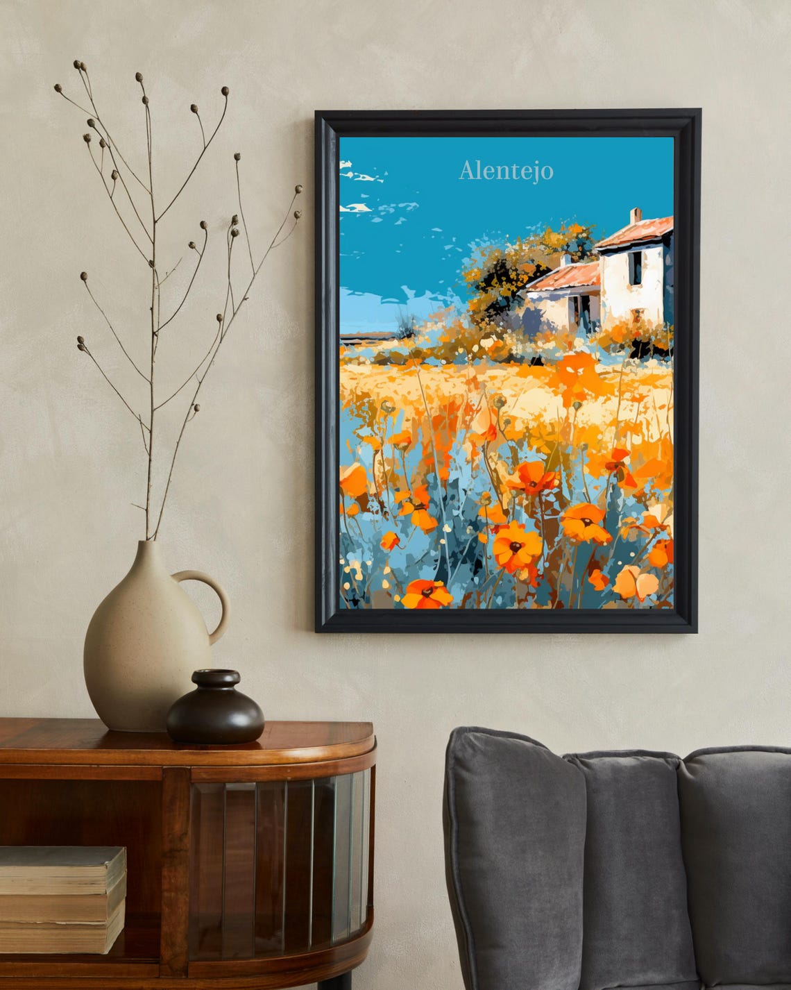 Alentejo Portugal Vintage Travel Poster - Image 2