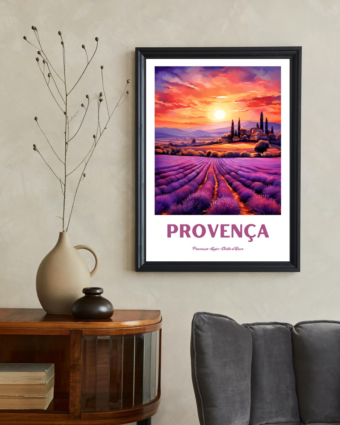 Provence Lavender Field - Vintage Travel Poster - Image 2
