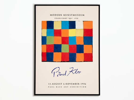 Paul Klee 1956 Exhibition Poster, Art Print