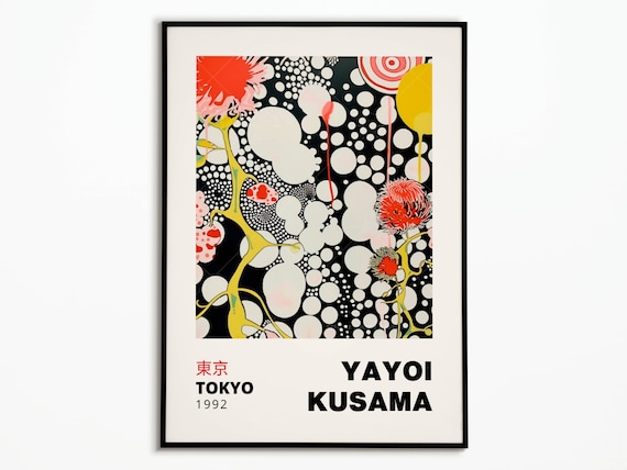 Yayoi Kusama Poster, Exhibition Art Print