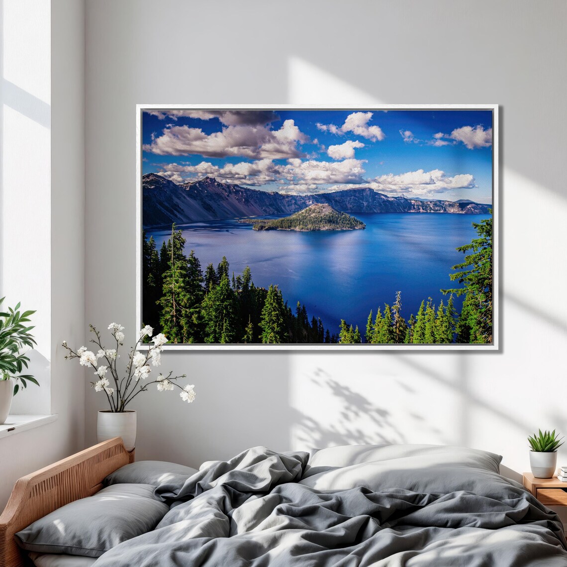 Crater Lake Panoramic Art Print, Oregon Landscape - Image 4