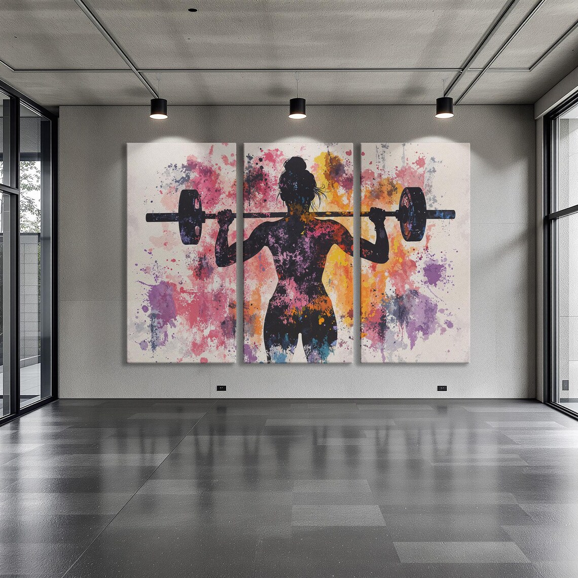 Female Fitness Workout Motivational Art Print - Image 6