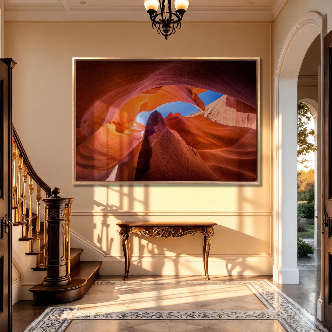 Antelope Canyon Arizona Travel Poster, Natural Rock Formation - Image 2