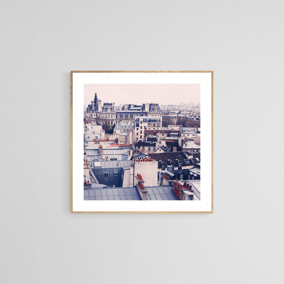 Paris Rooftops Photography, French Skyline Art Print