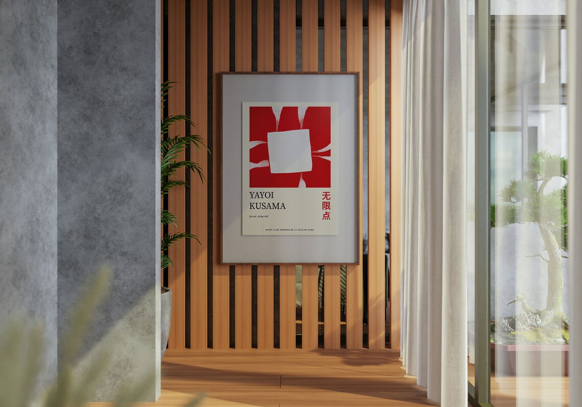 Yayoi Kusama Exhibition Poster, Japandi Art Print - Image 4