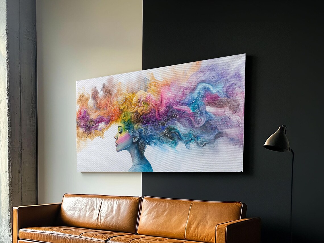 Mind Blowing Abstract Art, Colorful Rainbow - Image 3