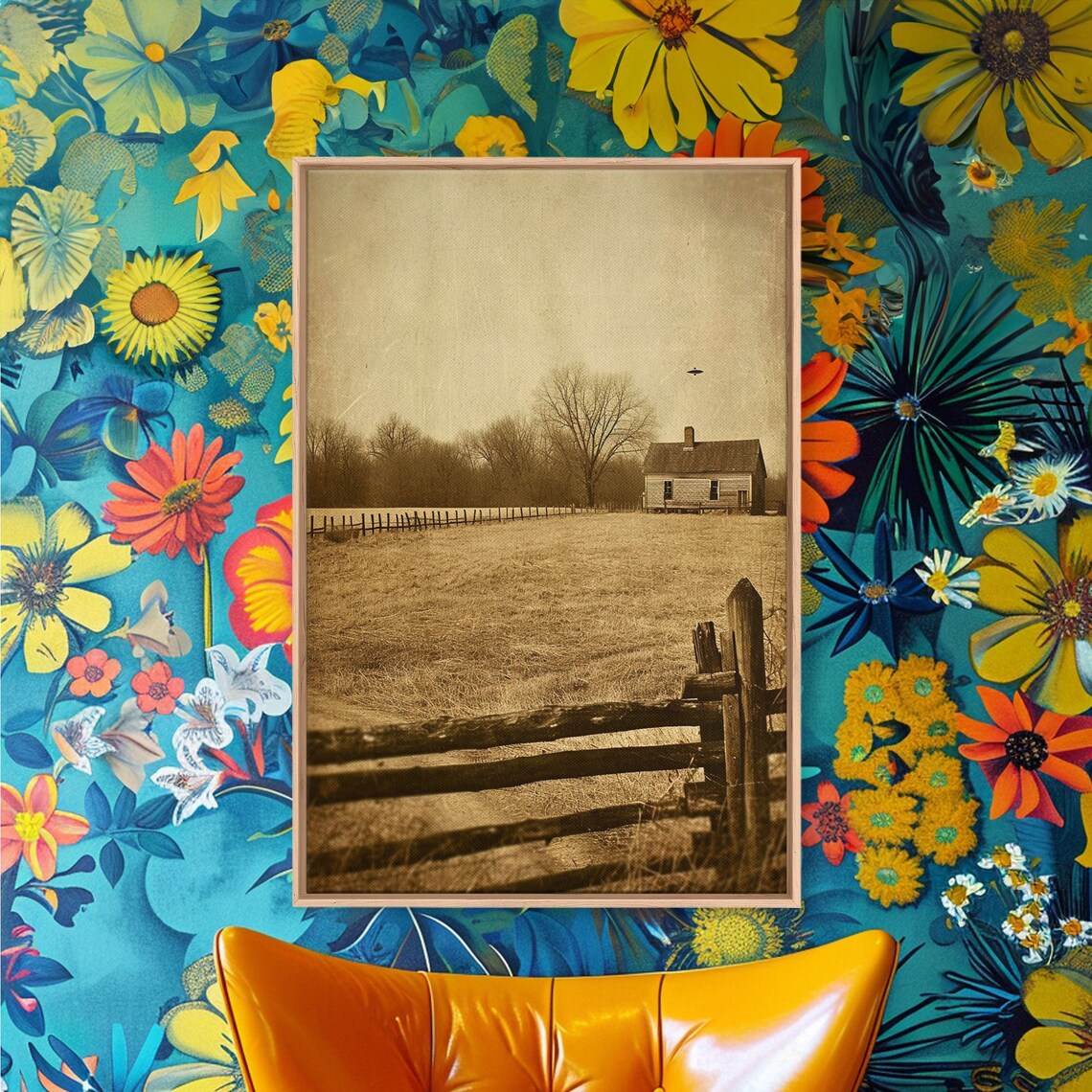 Industrial UFO Vintage-Inspired Wall Art Print - Image 4