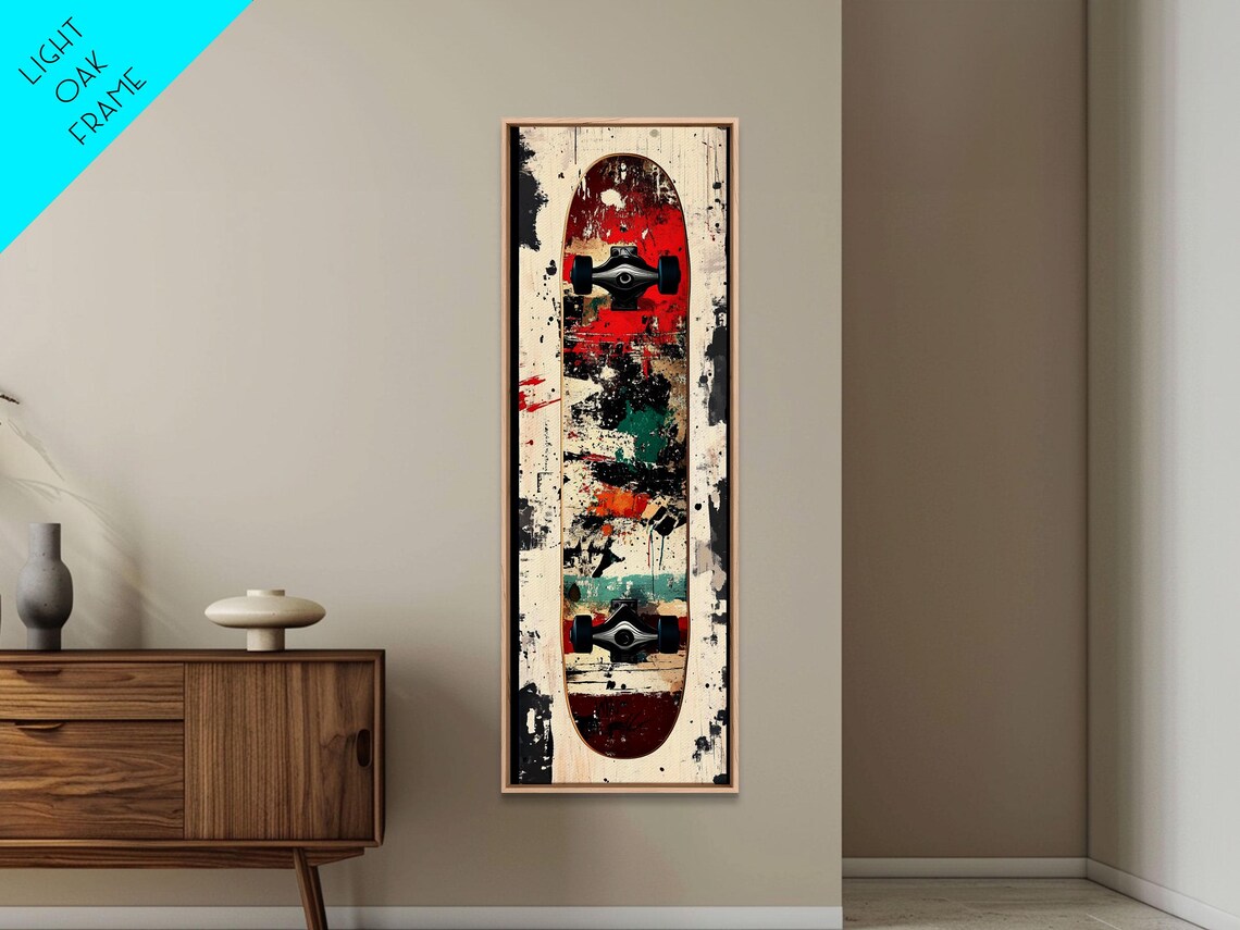 Vintage Skateboard Deck Abstract Graffiti Street Art Decor Poster - Image 5