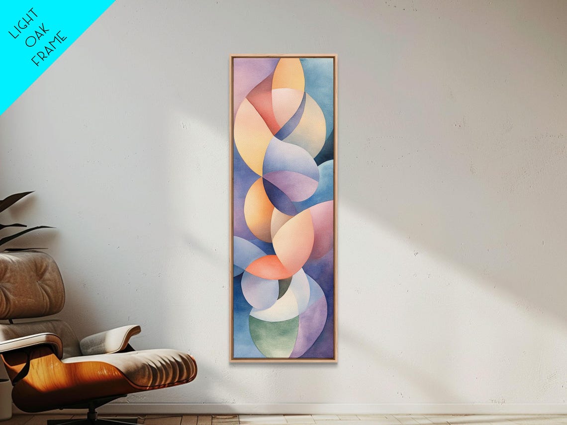 Pastel Geometric Abstract Shapes Soft Modern Art Decor Poster - Image 5