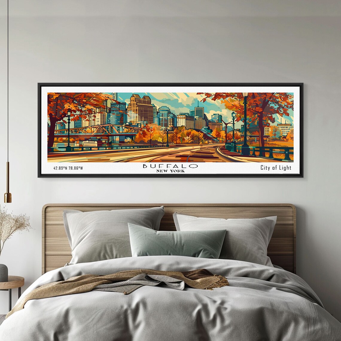Buffalo New York Mid Century Pop Art Travel Poster - Image 5