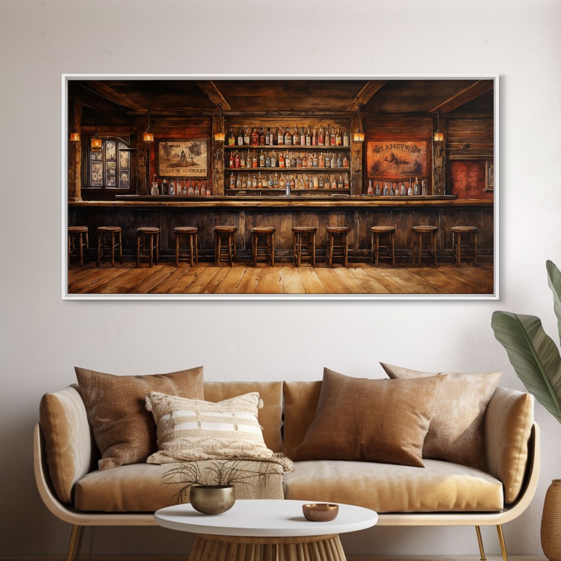 Prohibition Saloon Western Art Print, Bar Decor - Image 4