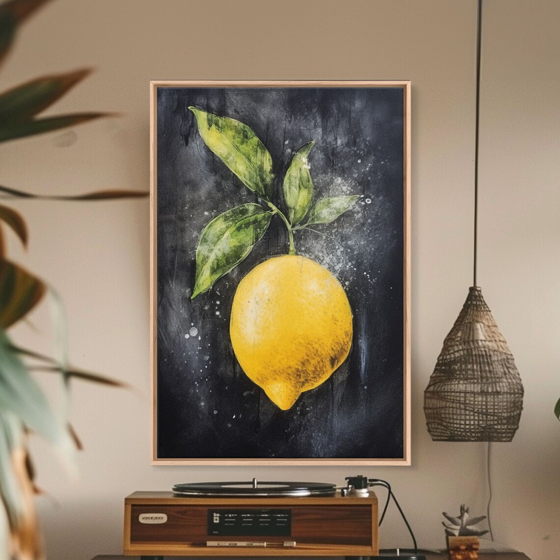 Lemon Still Life Oil Print, Small Fruit Art Print - Image 3