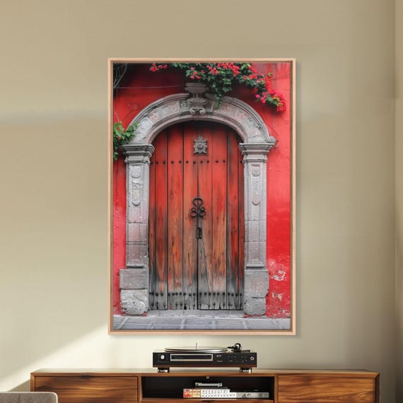 Hacienda Architecture Framed Print Mexican Wall Art Art Of Mexico Original Artwork Wood Framed Ready To Hang