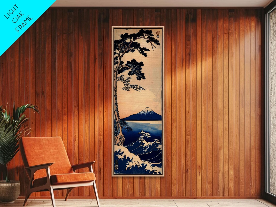 Mount Fuji Japanese Ukiyo-E Pine Tree Wall Art Print - Image 6