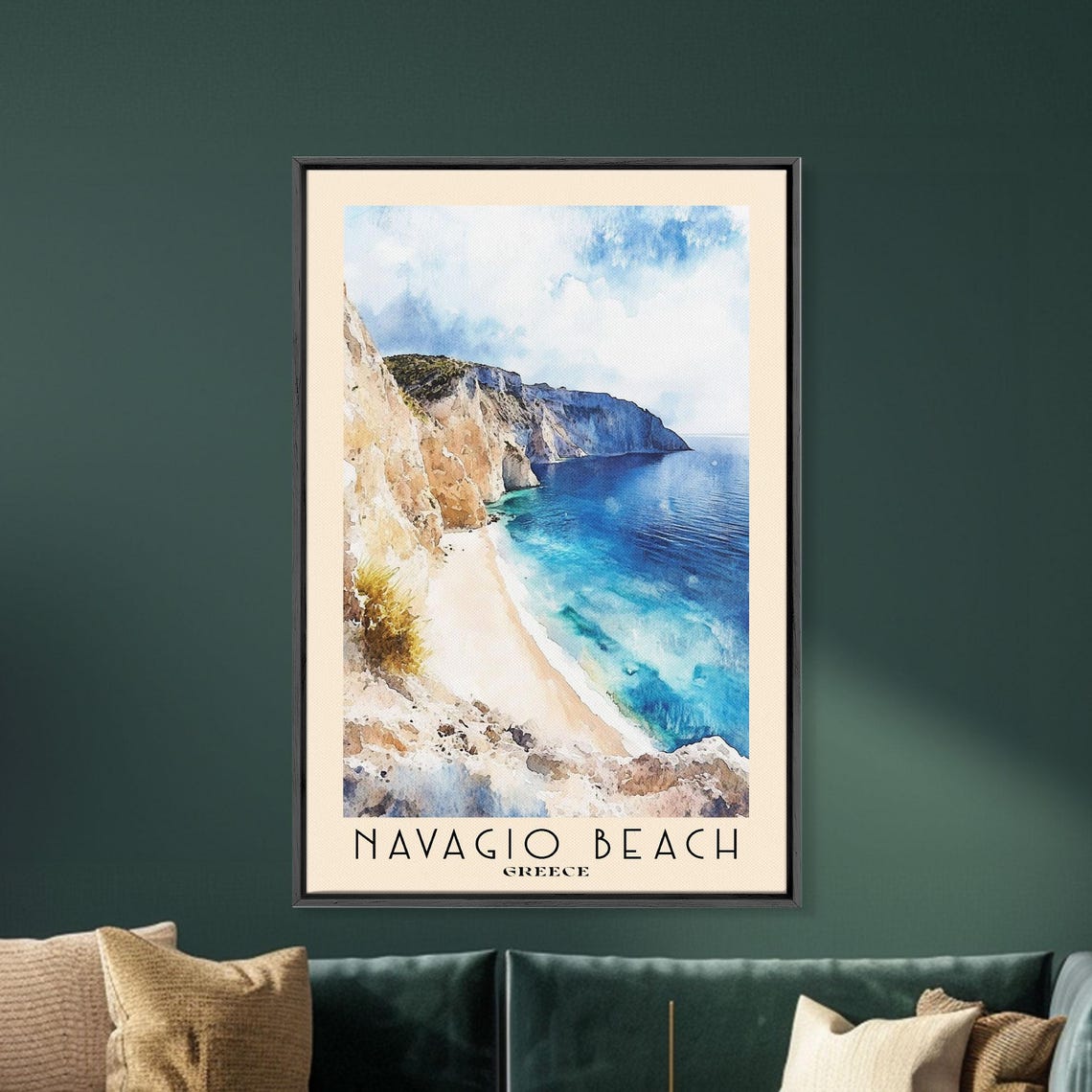Navagio Beach Greece Shipwreck Cove Cliffs Turquoise Water Poster - Image 5