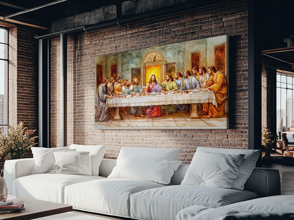 The Last Supper Reimagined, Christian Art Print - Image 5