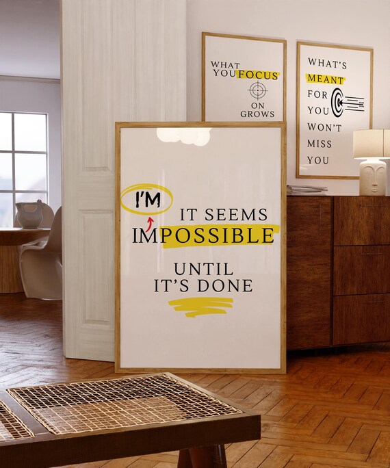 Success Mindset Quote, Growth Mindset Typography