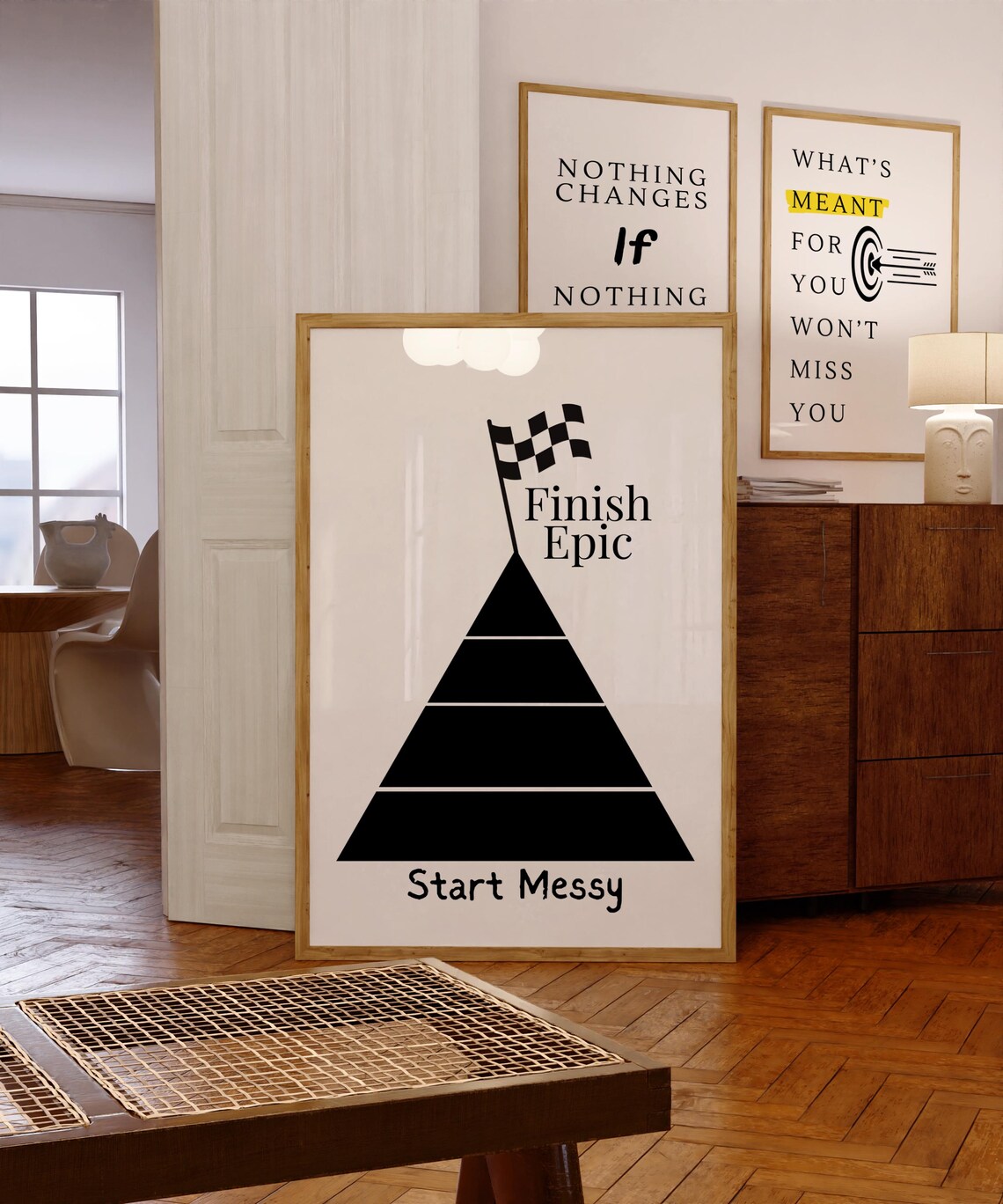 Success Journey Growth Mindset Minimalist Poster