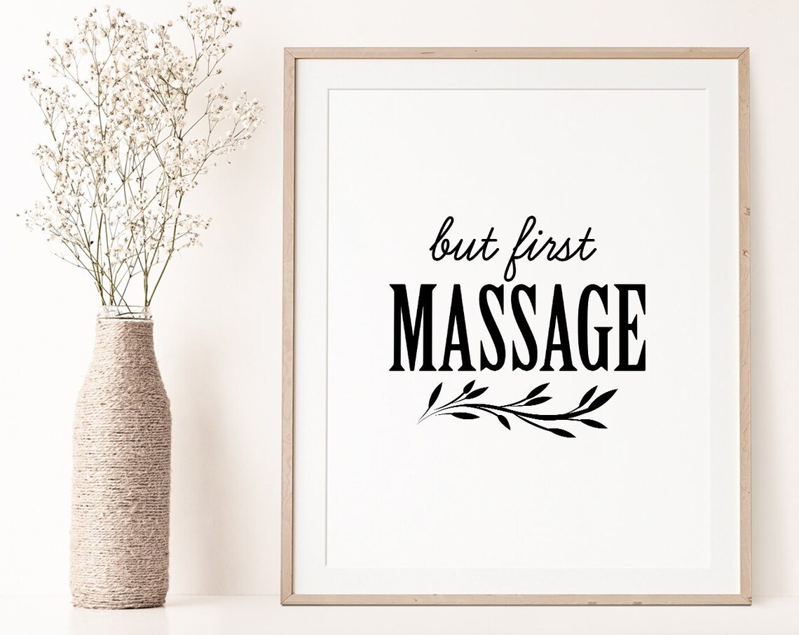 Massage Spa Decor Art Print, Therapy Room Sign