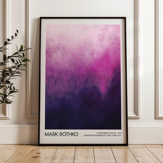 Mark Rothko Art Poster Wall Home Decor Abstract Living Room Modern Exhibition