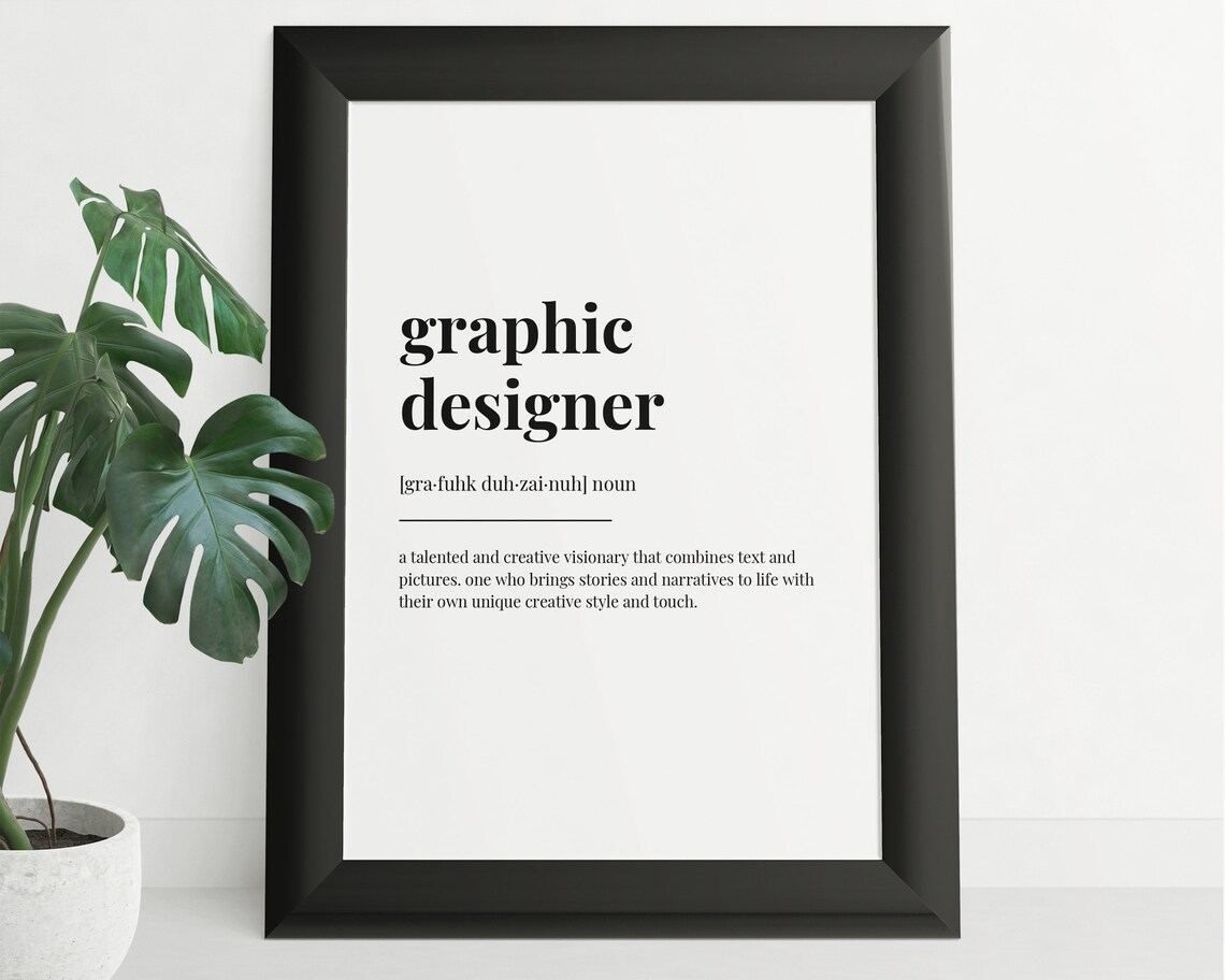 Graphic Designer Definition, Wall Art Print - Image 2