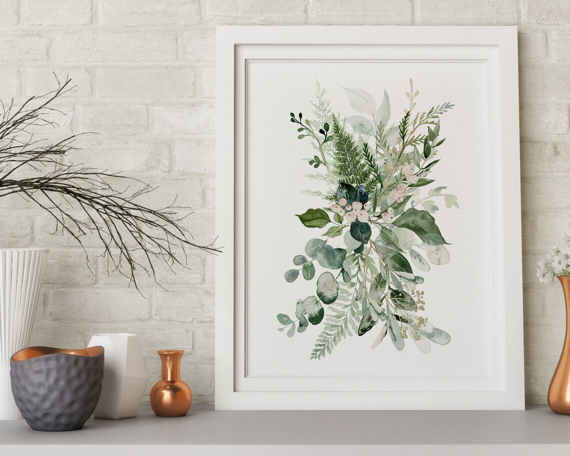 Eucalyptus Watercolour Botanical Art Print