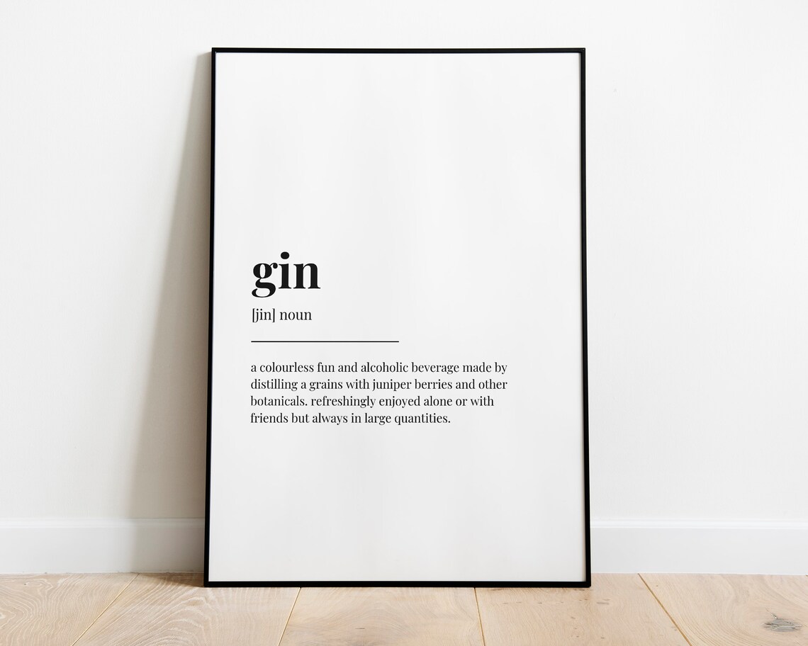 Gin Definition Meaning, Cocktail Home Decor - Image 2