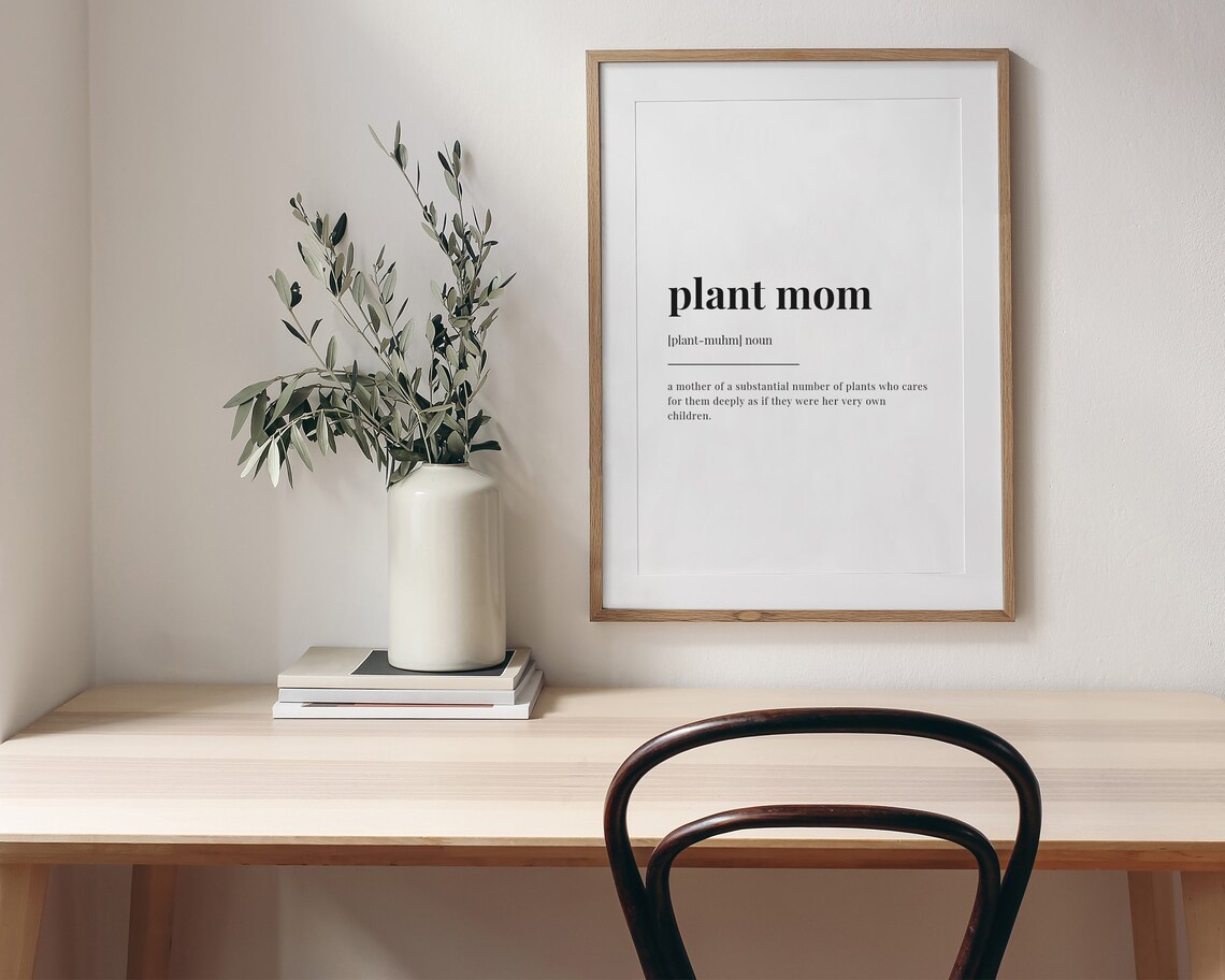 Plant Mom Definition Quote Print, Wall Art Print - Image 3