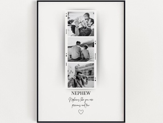 Personalized Nephew Photo Strip Print Precious Gift For Nephews