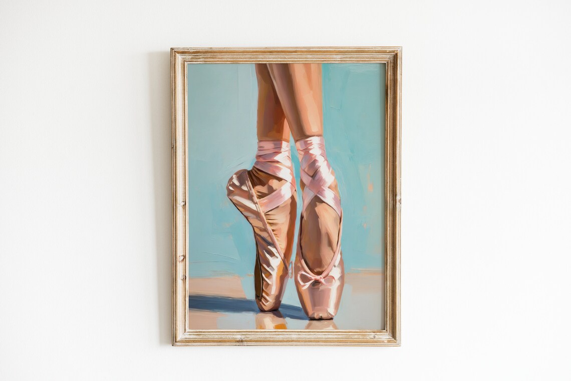 Ballerina Painting, Coquette Aesthetic Art Print