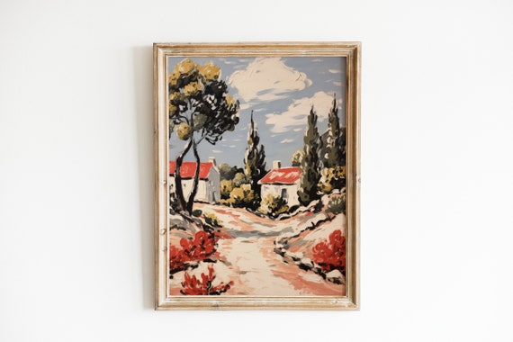 Rustic French Country Art Print, Guest House Decor