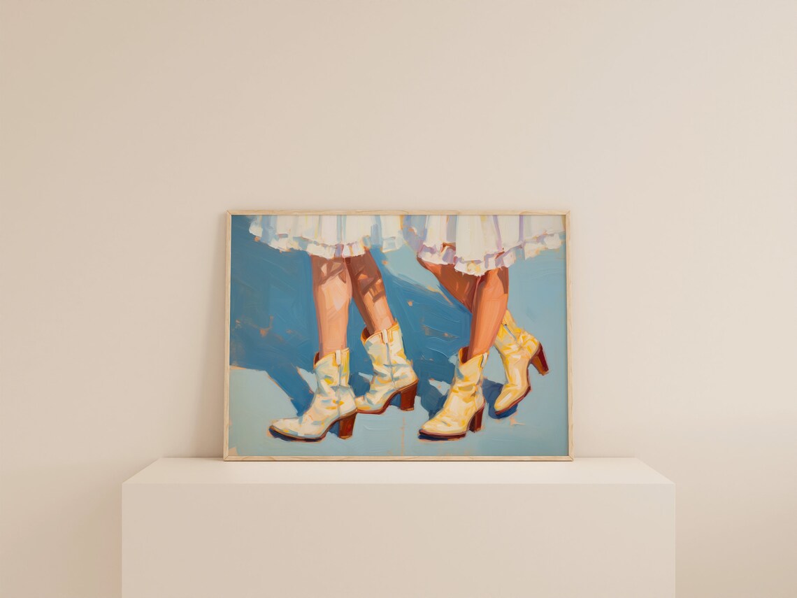 Cowgirl Vintage 1950s Aesthetic Art Print - Image 2