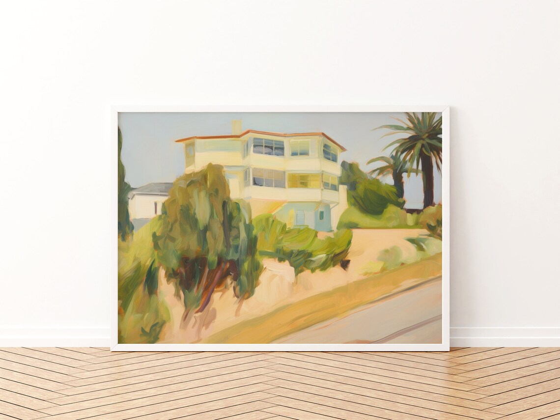 Retro California Landscape Print, Coastal Decor - Image 3