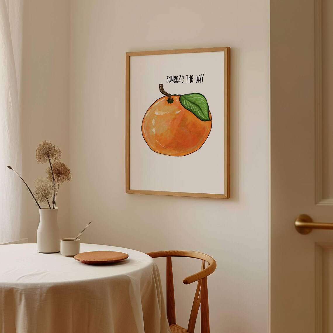 Watercolor Orange Print Kitchen Fruit Print Foodie Gift Instant Kitchen Fruit Poster Gift To Mom Dining Room Decor Fruit Home Decor