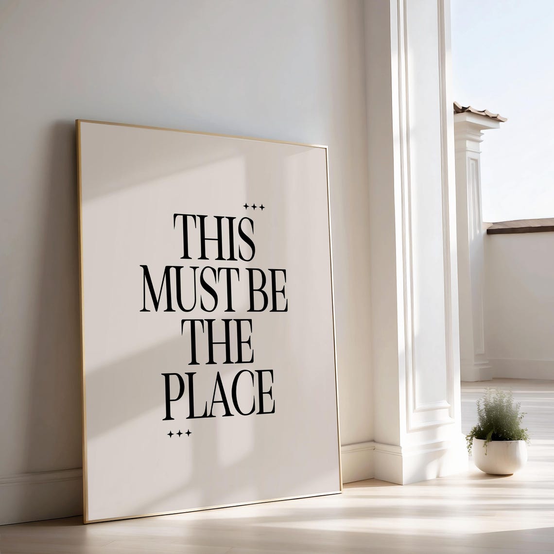 Talking Heads This Must Be the Place Minimalist Lyric Poster - Image 2