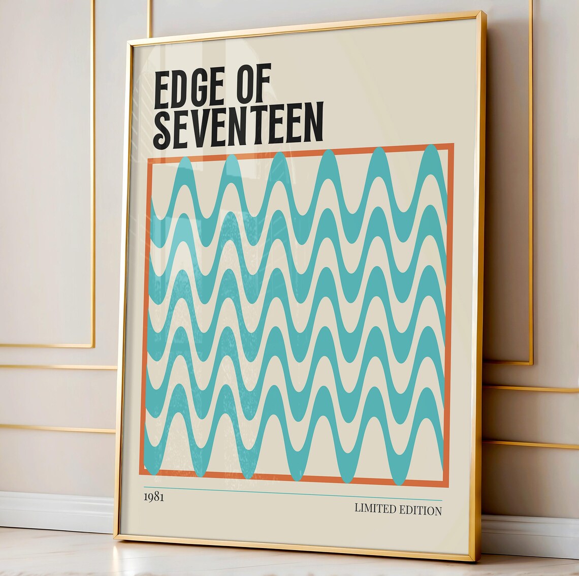 Stevie Nicks Edge Of Seventeen 1981 Wavy Retro Limited Edition Music Poster