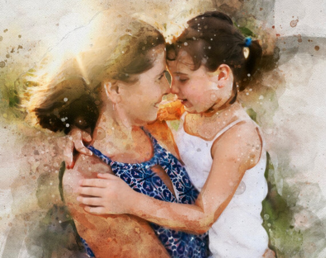 Dad Portrait From Photo, Personalized Wall Art Print - Image 4