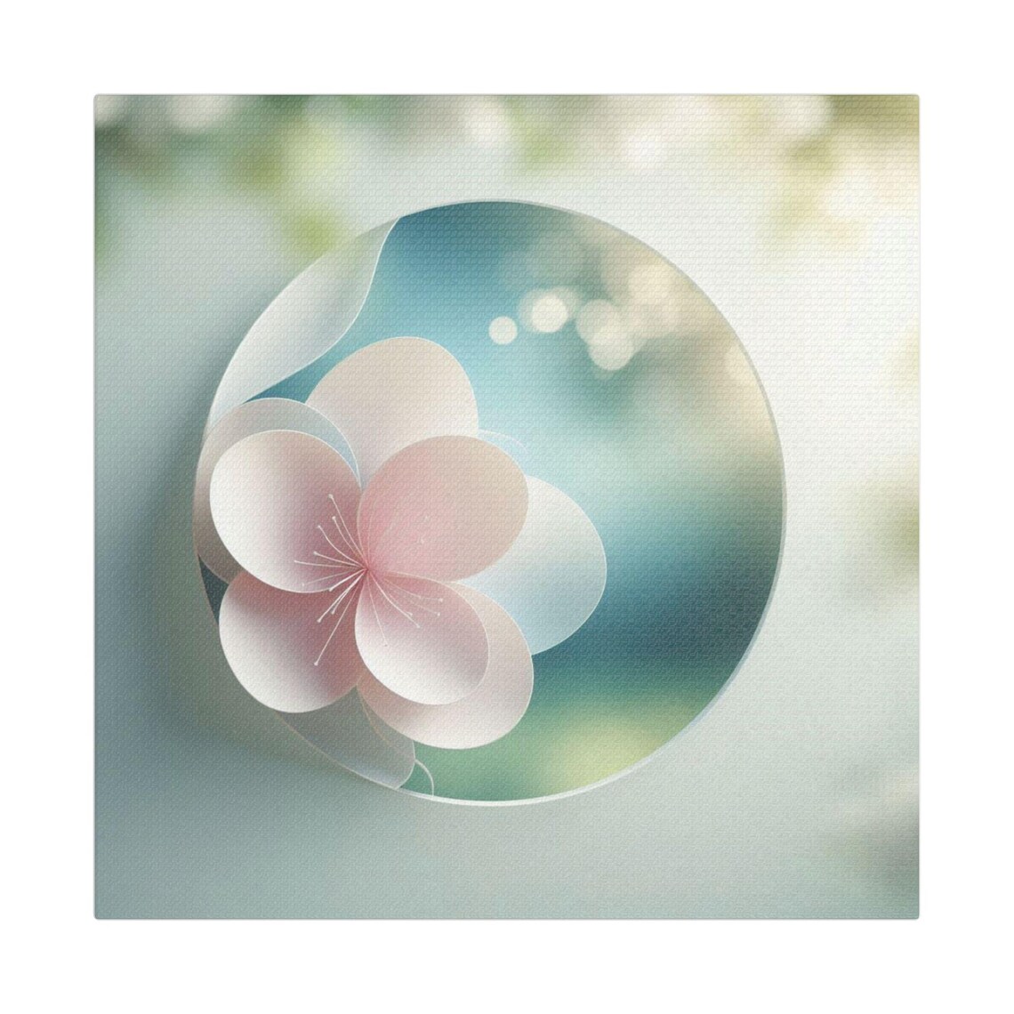 Floral Satin Art Print, Elegant Home Decoration - Image 3