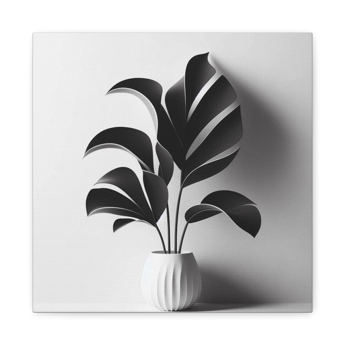 Minimalist Plant Art, Tropical Leaves Decor - Image 2