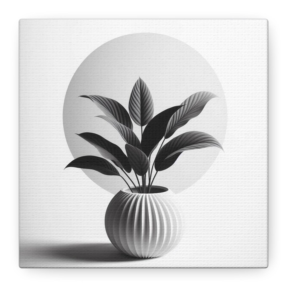 Minimalist Plant Art Print, Modern Boho Decor