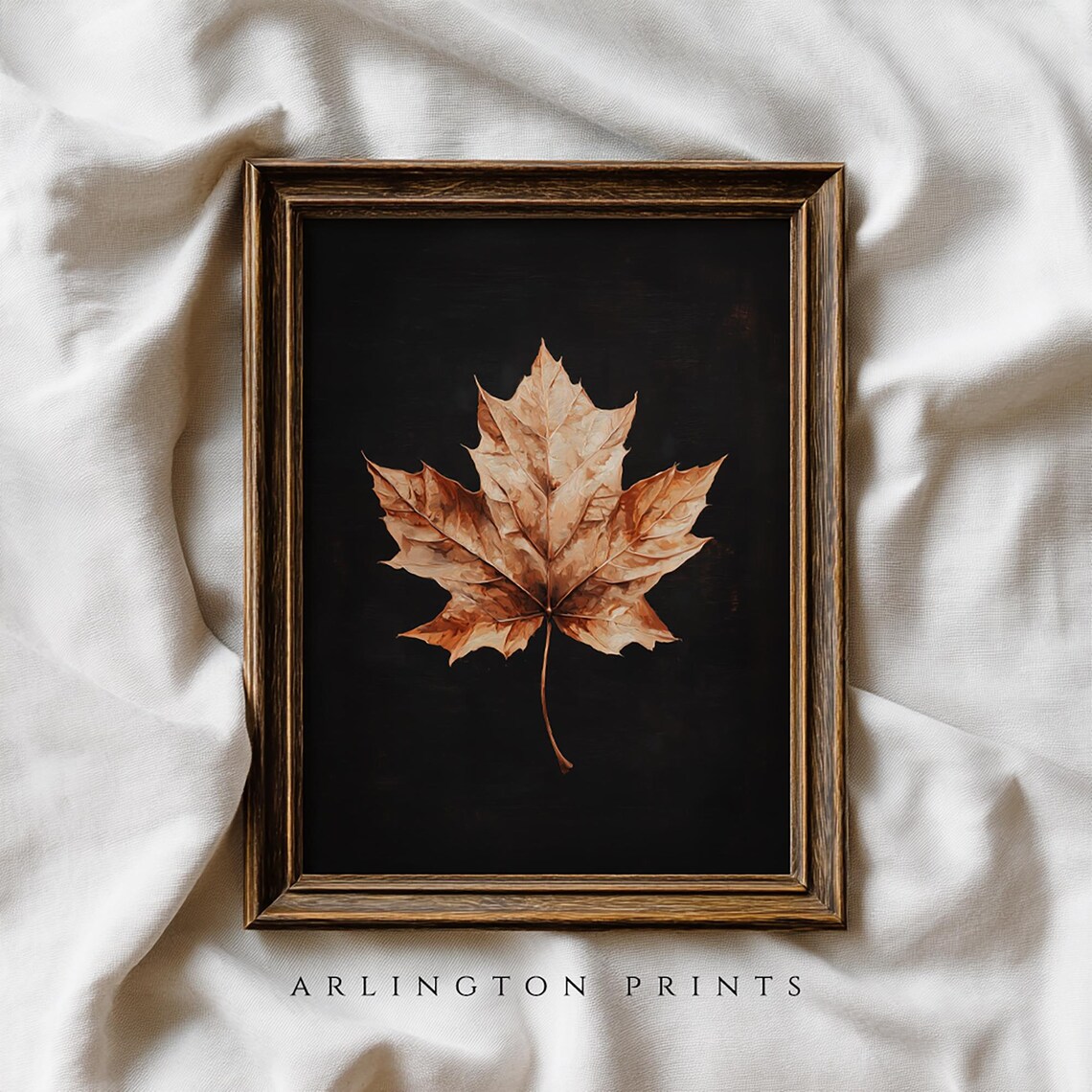 Autumn Botanical Art Print Vintage Maple Leaf Wall Decor Neutral Fall Home Bc12