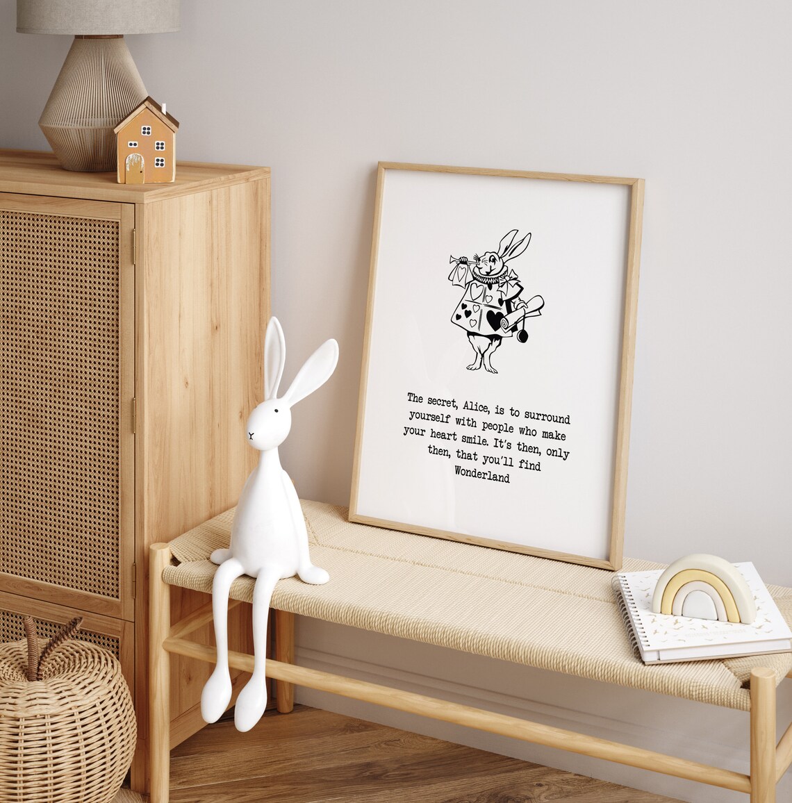 Alice in Wonderland Adventure Quote Art Print - Image 5