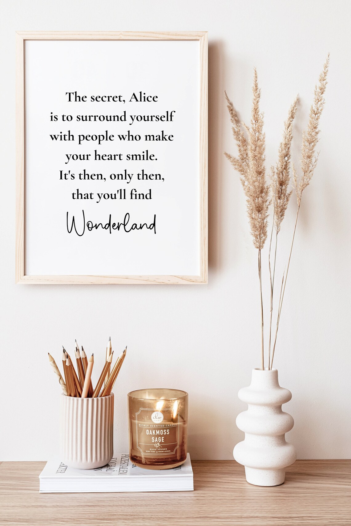 Alice In Wonderland Quote Art Print, Lewis Carroll - Image 6