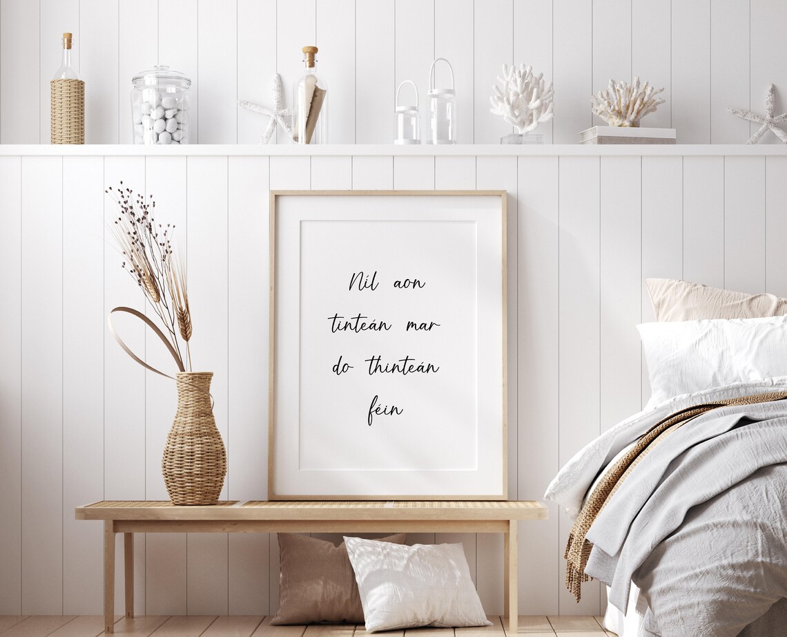 There's No Place Like Home Ireland Print, Gaeilge - Image 3