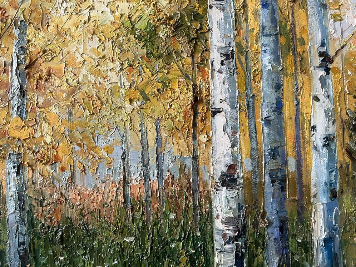 Impression Landscape Oil Painting, Boho Decor - Image 4