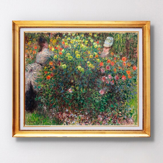Claude Monet Ladies In Flowers Fine Art Glice 1875 Sku 0109