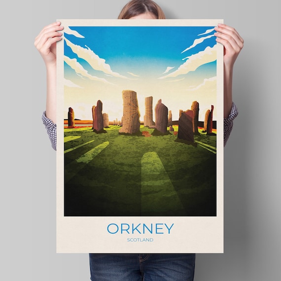 Orkney Standing Stones Travel Poster, Ring Of Brodgar