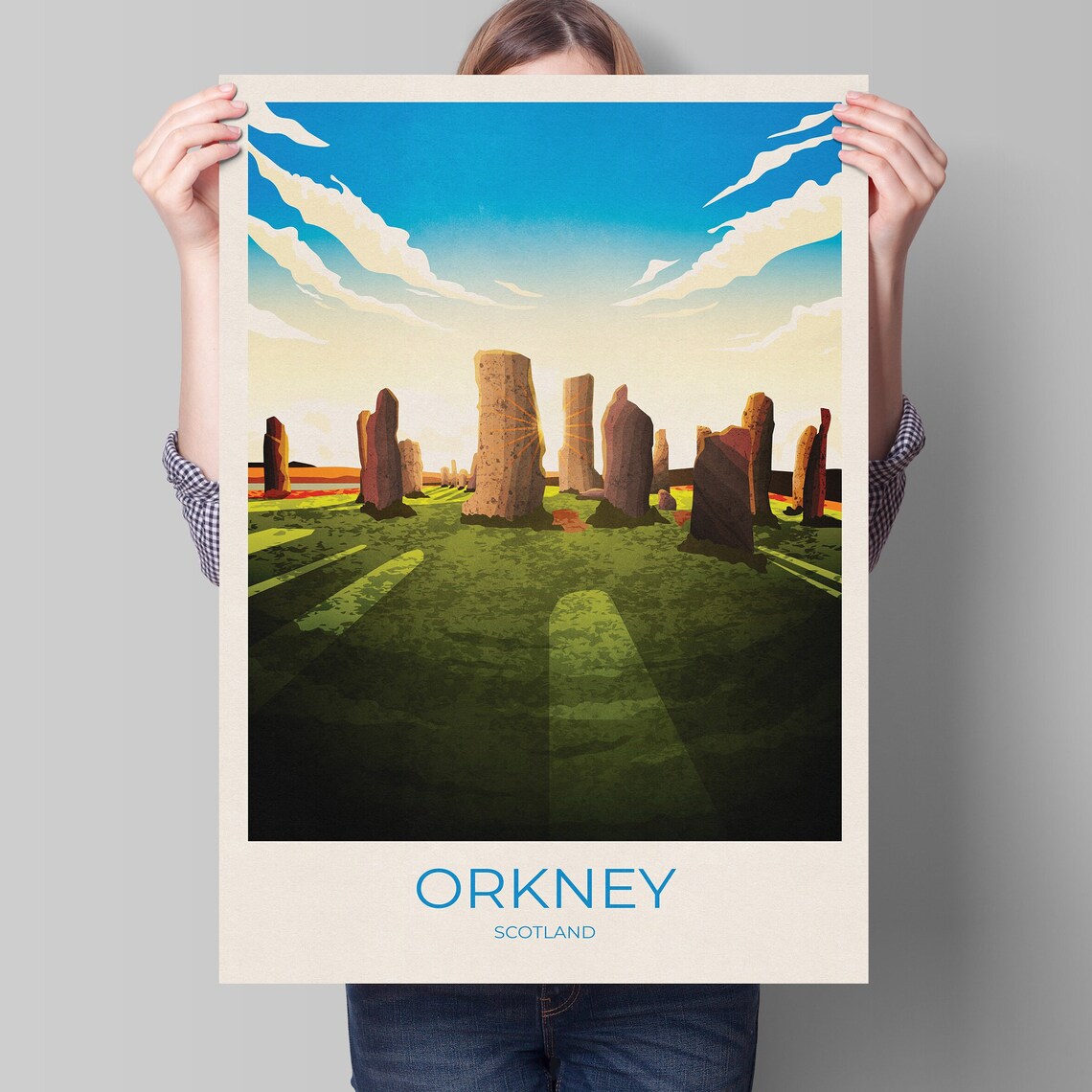 Orkney Standing Stones Travel Poster, Ring Of Brodgar