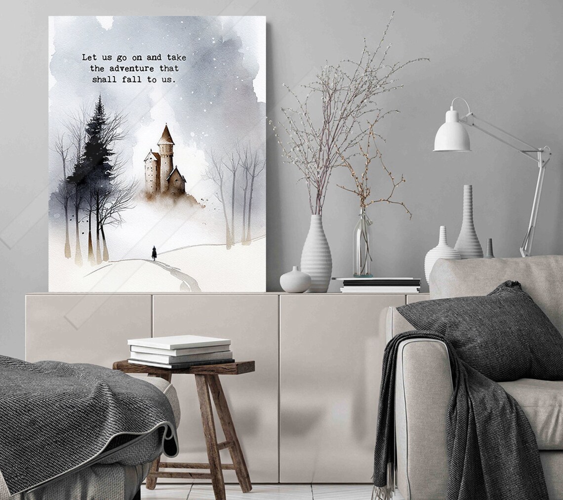 Let Us Go On Adventure Quote Art Print, The Last Battle - Image 2