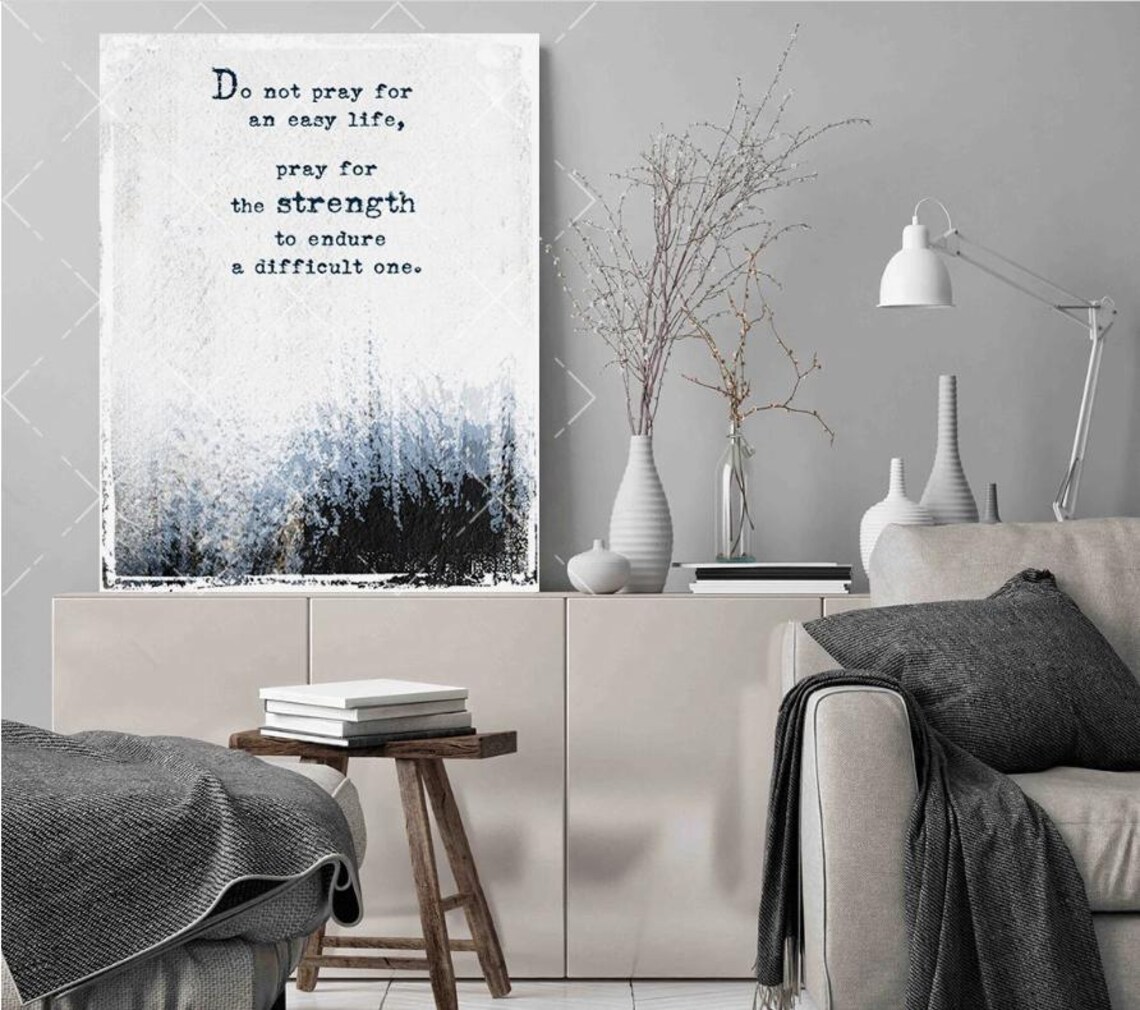 Strength to Endure Inspirational Quote Art Print - Image 3
